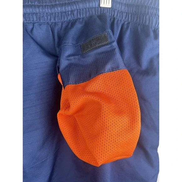 Vtg Y2K Starter Navy Track Pants Orange Mesh Lined Streetwear Mens XL 42W 29.5L - Picture 14 of 16
